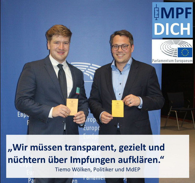 Unser Wort hat Gewicht - Impf Dich im Europaparlament