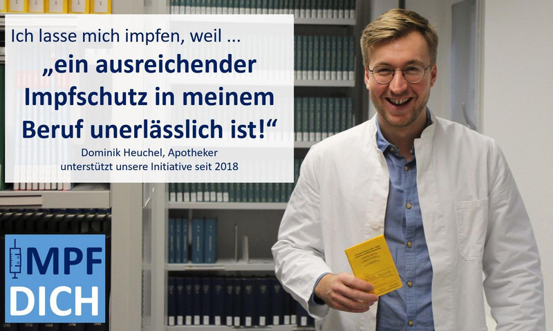 'Ich lasse mich impfen weil...' Interview mit Dominik Heuchel (Apotheker)
