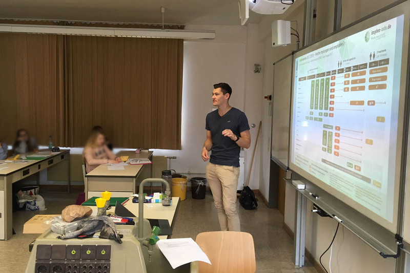 Schulbesuch am Gymnasium Alleestraße in Siegburg