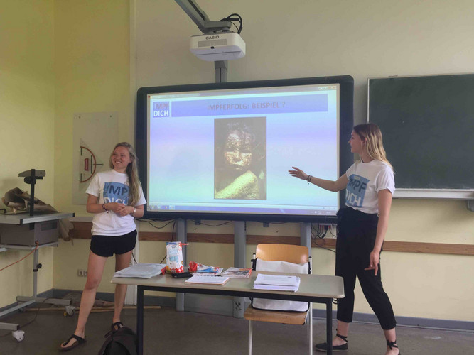 Letzte Schulbesuche vor der Sommerpause