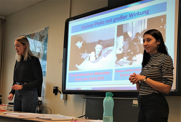 Schulbesuch an der Gustav-Heinemann-Oberschule in Berlin