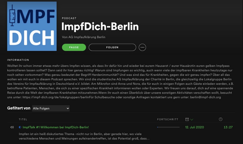 Der Berliner Impf Dich Podcast - Folge 1